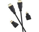 LOGIK L3AHDM23 High Speed HDMI Cable & Adapters with Ethernet - 3m