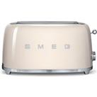 SMEG TSF02CRUK 4-Slice Toaster - Cream, Cream