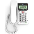 BT Dcor 2600 Corded Phone with Answering Machine - White, White