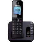 PANASONIC KX-TG8181EB Cordless Phone with Answering Machine, Black