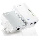 TP-LINK WPA4220 WiFi Powerline Adapter Kit - AV600, Twin Pack, White