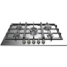 INDESIT THP 751 W/IX/I 75 cm Gas Hob - Stainless Steel, Stainless Steel