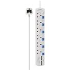 LOGIK L6W2SU18 Surge Protected 6-Socket Extension Lead with USB - 2 m