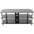 AVF SDC1140CM 1400 mm TV Stand - Black & Chrome, Silver/Grey,Black