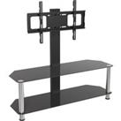 AVF Universal Black Glass Cantilever TV Stand For 42" - 65" TVs LED CURVED LCD