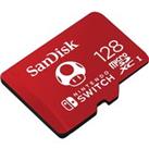 SANDISK Ultra Class 10 microSD Memory Card for Nintendo Switch - 128 GB, Red