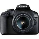 CANON EOS 2000D DSLR Camera with EF-S 18-55 mm f/3.5-5.6 IS II Lens, Black