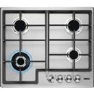 ZANUSSI ZGH66424XX 60 cm Gas Hob - Stainless Steel, Stainless Steel