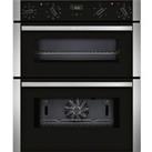 NEFF N50 J1ACE2HN0B Electric Built-under Double Oven - Stainless Steel, Stainless Steel