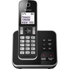 PANASONIC KX-TGD620EB Cordless Phone, Black