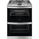 AEG CGB6130ACM 60 cm Gas Cooker ? Stainless Steel & Black, Stainless Steel