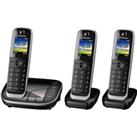 PANASONIC KX-TGJ423EB Cordless Phone - Triple Handsets, Black