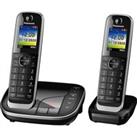 PANASONIC KX-TGJ422EB Cordless Phone - Twin Handsets, Black