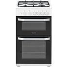 HOTPOINT HD5G00KCW 50 cm Gas Cooker - White, White