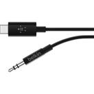 BELKIN F7U079bt03-BLK USB-C to 3.5 mm Audio Cable - 0.9 m, Black