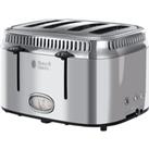 RUSSELL HOBBS Retro 21695 4-Slice Toaster - Silver, White