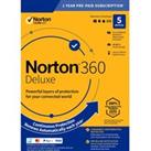 NORTON 360 Deluxe - 1 year (automatic renewal) for 5 devices