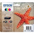 EPSON 603 Starfish Cyan, Magenta, Yellow & Black Ink Cartridges - Multipack, Black,Yellow,Cyan,M
