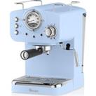 SWAN Retro Pump Espresso SK22110BLN Coffee Machine - Light Blue, Blue