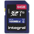 INTEGRAL V10 Class 10 SD Memory Card - 64 GB