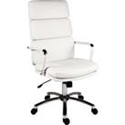 TEKNIK Deco 1097WH Faux-Leather Tilting Executive Chair - White