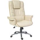 TEKNIK Windsor Bonded Leather Tilting Executive Chair - Cream
