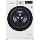 LG TurboWash 360 with AI DD V9 F4V910WTSE WiFi-enabled 10.5 kg 1400 Spin Washing Machine - White, White
