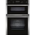NEFF N50 U2ACM7HH0B Electric Double Smart Oven - Stainless Steel, Stainless Steel