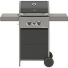 TOWER Stealth 2000 T978500 Portable 2 Burner Grill Gas BBQ - Black