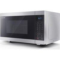 Sharp YC-MG51U-S Silver 25L 900W Microwave with 1000W Grill
