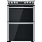 HOTPOINT Multiflow HDM67V8D2CX 60 cm Electric Ceramic Cooker - Stainless Steel, Stainless Steel