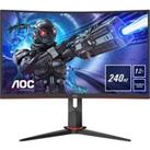 AOC C32G2ZE/BK Full HD 31.5" Curved WLED Gaming Monitor - Black, Black