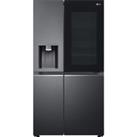 LG InstaView GSXV91MCAE American-Style Smart Fridge Freezer - Matte Black, Black
