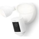 RING Floodlight Wired Pro Full HD 1080p WiFi Security Camera - White, White