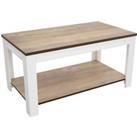 AVF Whitesands FT90WSSW Coffee Table - Wood & White