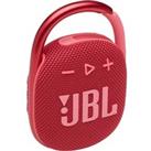 JBL Clip 4 Portable Bluetooth Speaker - Red, Red