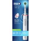 ORAL B CrossAction Pro 3 3000 Electric Toothbrush, White