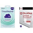 Mcafee LiveSafe Premium (1 year for unlimited devices) & Currys Cloud Backup (4 TB, 1 year) Bundle