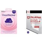 Mcafee LiveSafe Premium (1 year for unlimited devices) & Currys Cloud Backup (4 TB, 3 years) Bundle