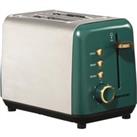 DAEWOO Emerald SDA2287 2-Slice Toaster - Green & Silver