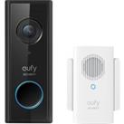 EUFY Video Doorbell 1080p with Base Station - Battery Powered, Black,White