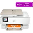 HP ENVY Inspire 7924e All-in-One Wireless Inkjet Printer & Instant Ink with HP, White,Silver/Gre