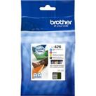 BROTHER LC426 Cyan, Magenta, Yellow & Black Ink Cartridges - Multipack, Black,Yellow,Cyan,Magent