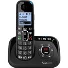 AMPLICOMMS BigTel 1580 Voice Cordless Phone - Black, Black