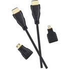 LOGIK L3AHDM23 High Speed HDMI Cable & Adapters with Ethernet - 3 m
