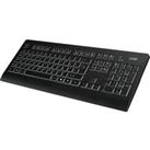 LOGIK LKBWL23 Wireless Keyboard - Black, Black