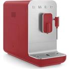 SMEG BCC02RDMUK Bean to Cup Coffee Machine - Matte Red, Red