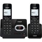 VTECH CS2051 Cordless Phone - Twin Handsets, Black, Black