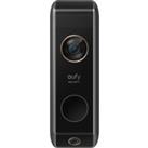 EUFY Video Doorbell Dual 2K with HomeBase 2 - Battery Powered, Black
