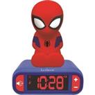 LEXIBOOK RL800SP Nightlight Alarm Clock - Spider-Man, Red,Blue